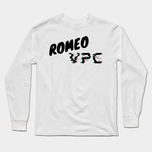 Romeo VPC Black Glitch Logo Long Sleeve T-Shirt